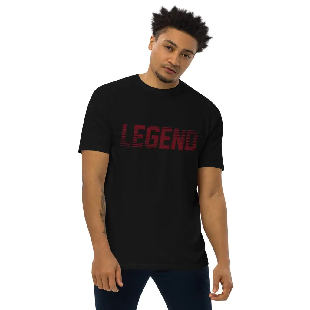 Men’s premium heavyweight tee - Black / S - T-shirt