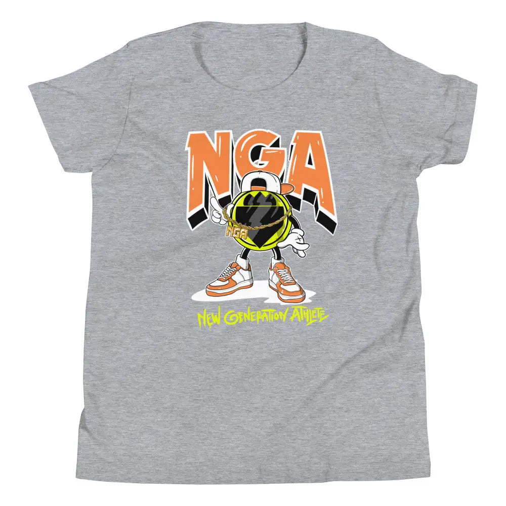 Nga Emblem Kids Urban Graphic Tee - Athletic Heather / S -