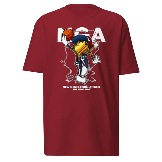 Men’s premium heavyweight tee - Brick Red / S - T-shirt