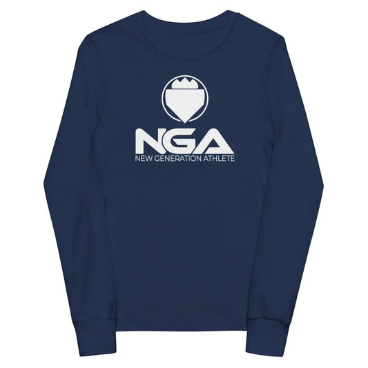 Youth long sleeve tee - Navy / S