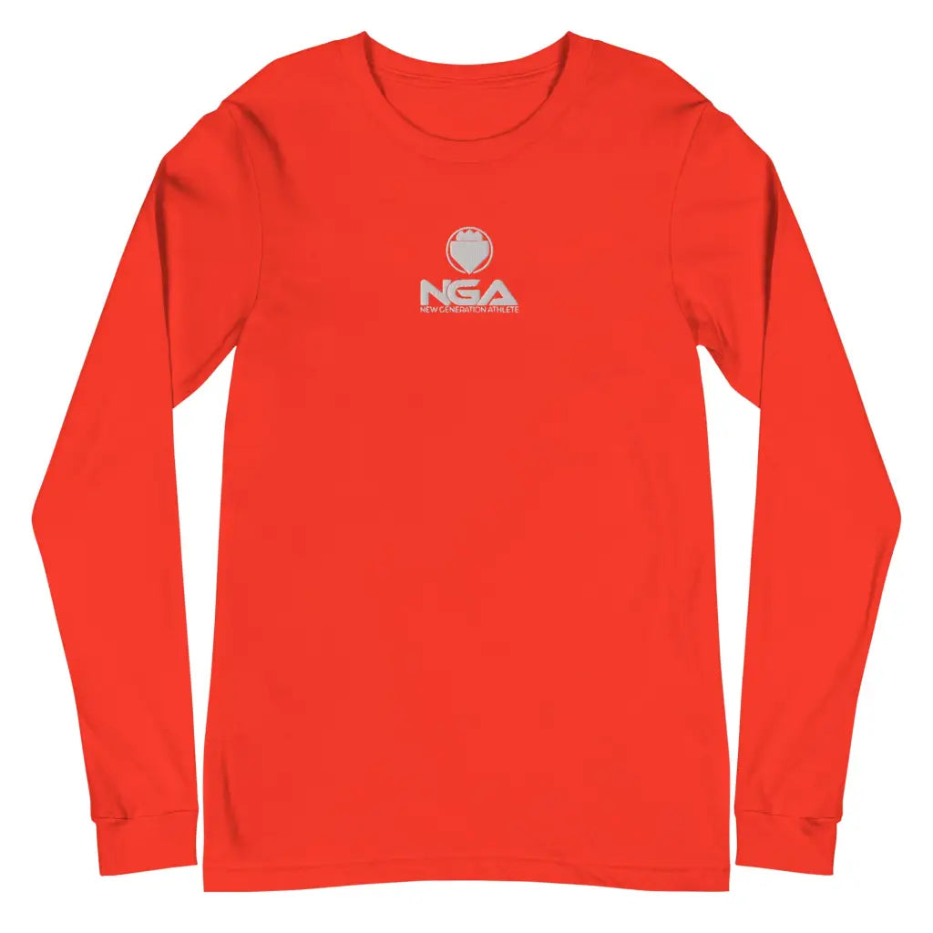 Men’s Long Sleeve Tee - Poppy / XS - Long Sleeve Tee