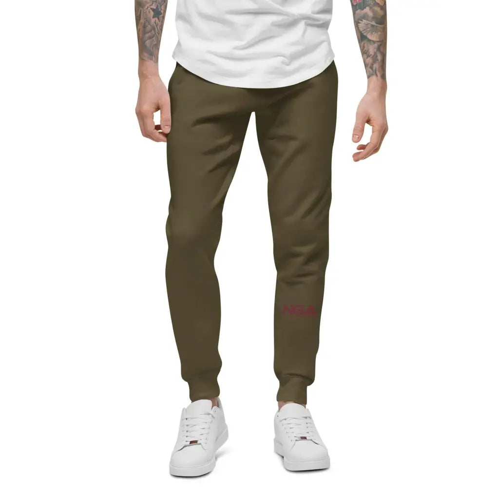 Men’s fleece sweatpants - Military Green / XS - Sweatpants