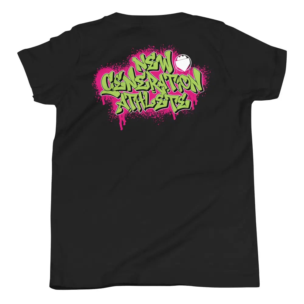 Urban Graffiti Kids Tee - Black / S - T-shirt