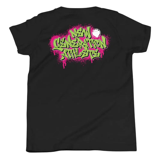Urban Graffiti Kids Tee - Black / S - T-shirt