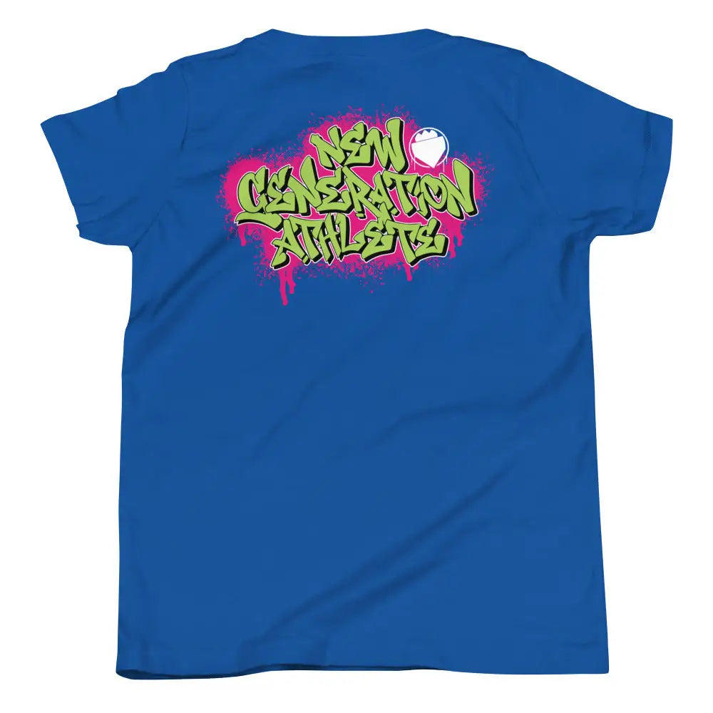 Urban Graffiti Kids Tee - True Royal / S - T-shirt