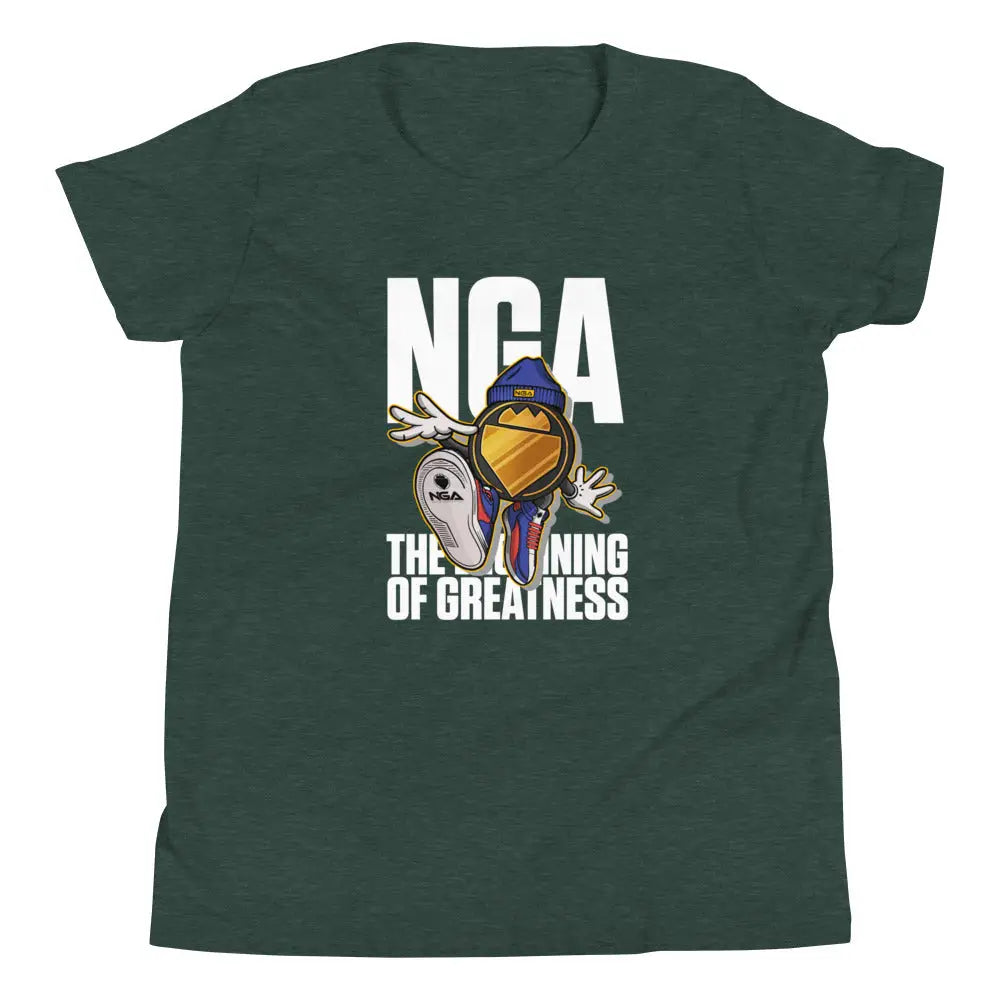 Youth Short Sleeve T-shirt - Heather Forest / S - T-shirt