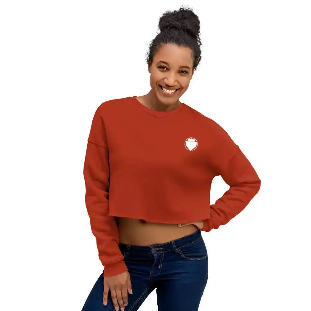 Crop Sweatshirt - Brick / S - Crop sweatshirt