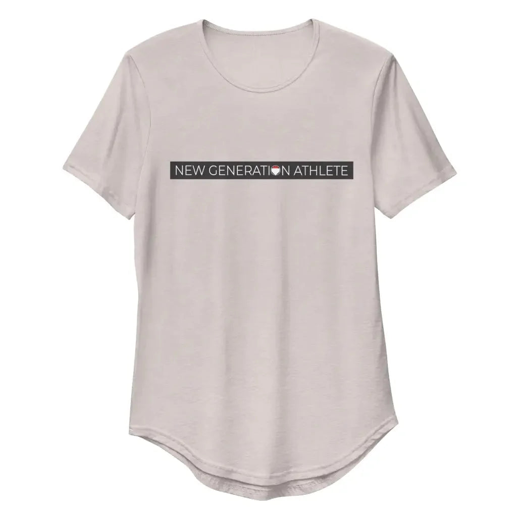 Men’s Curved Hem T-Shirt - Heather Cool Grey / S - T-shirt