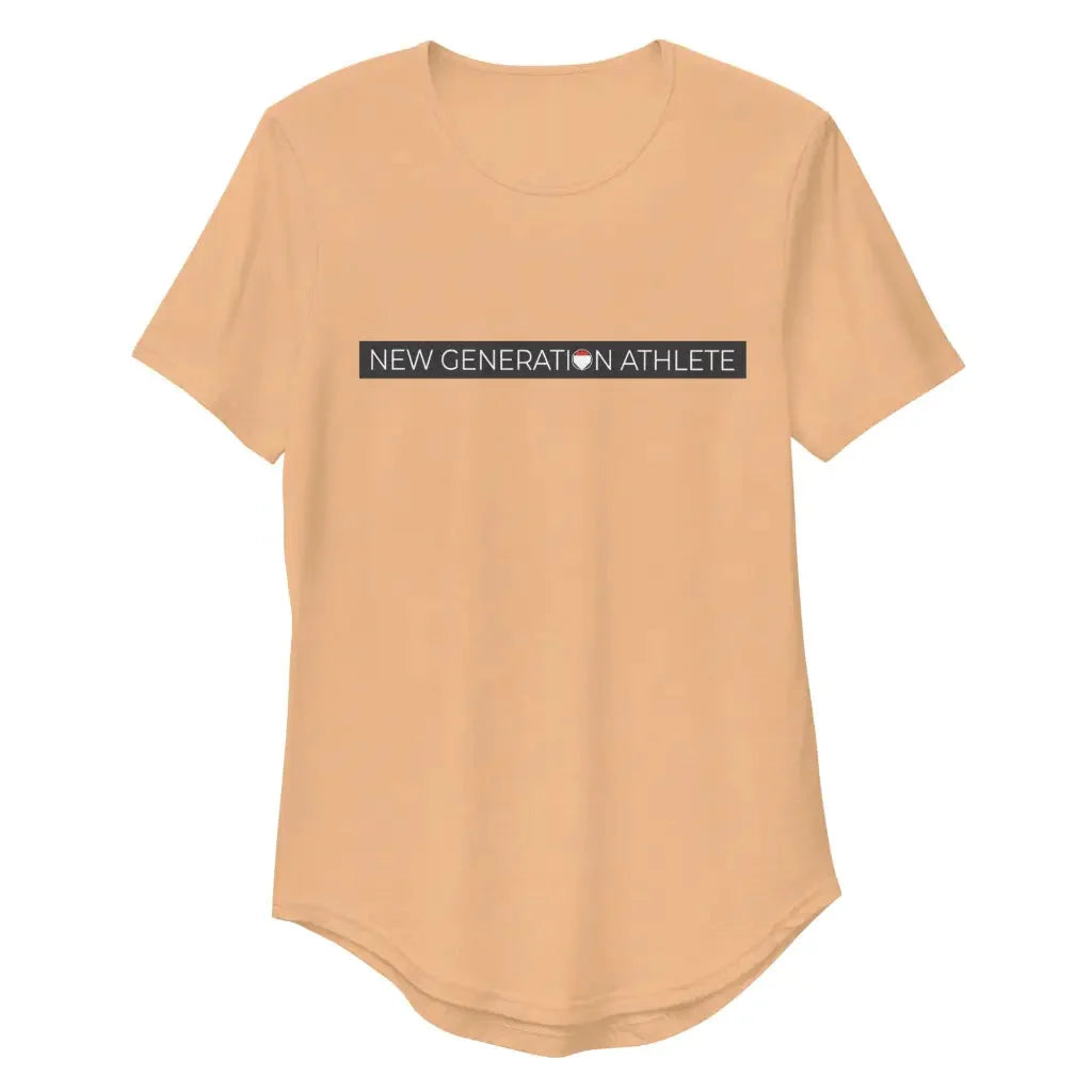 Men’s Curved Hem T-Shirt - Heather Sand Dune / S - T-shirt