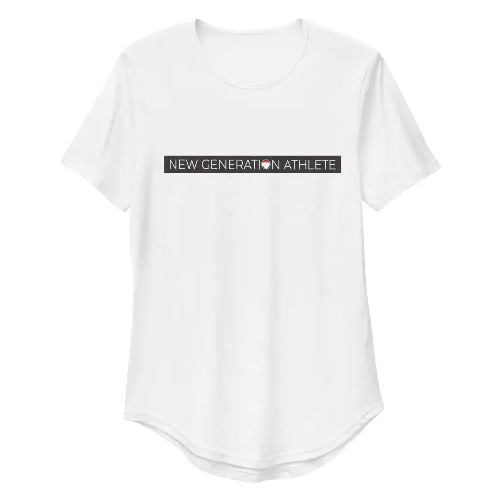 Men’s Curved Hem T-Shirt - White / S - T-shirt