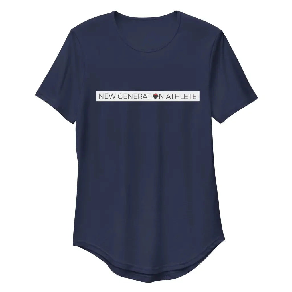 Men’s Curved Hem T-Shirt - Navy / S - T-shirt
