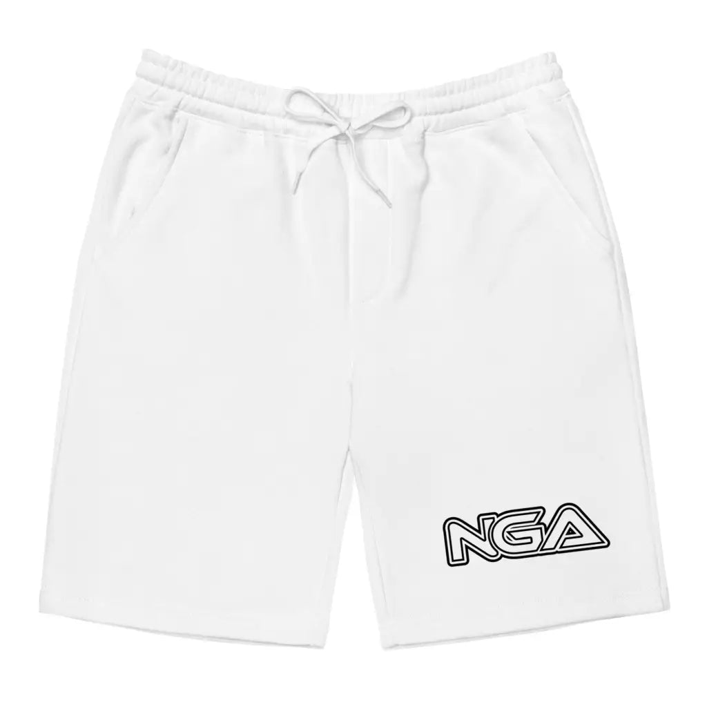 Men’s fleece shorts - White / S - Shorts