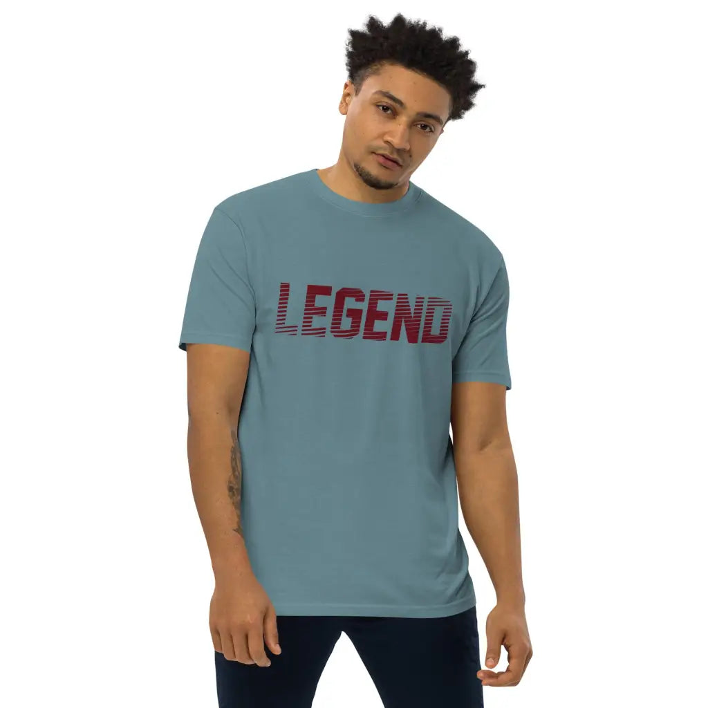 Men’s premium heavyweight tee - Agave / S - T-shirt