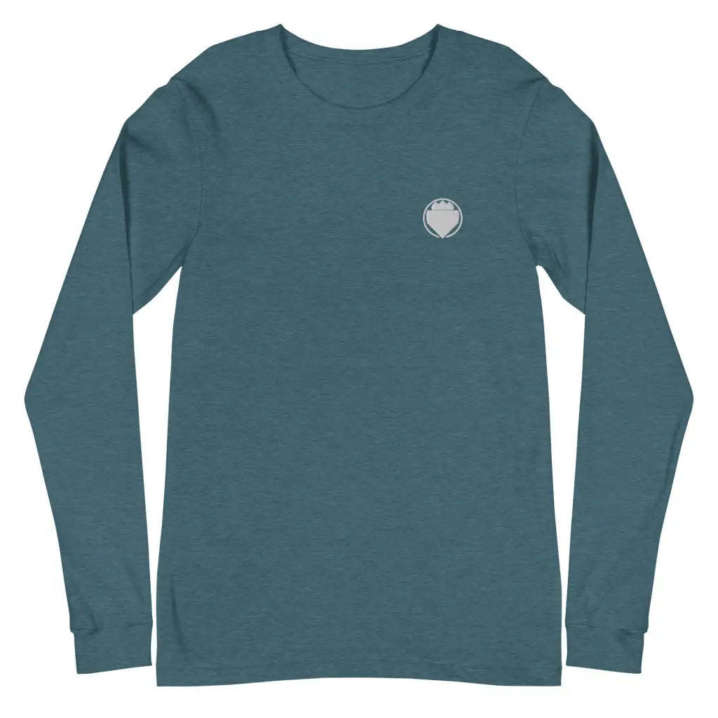 Men’s Long Sleeve Tee - Heather Deep Teal / XS - Long Sleeve