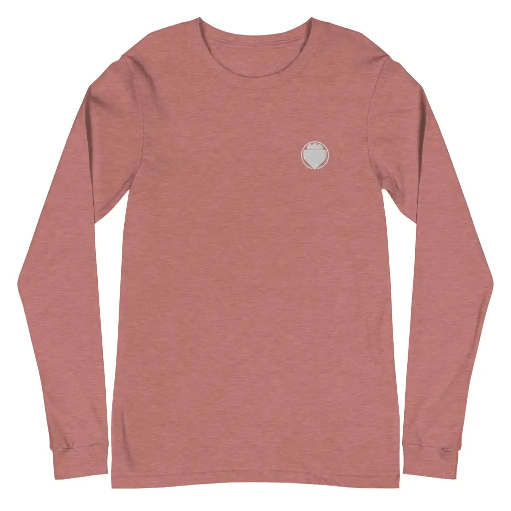 Men’s Long Sleeve Tee - Heather Mauve / XS - Long Sleeve Tee