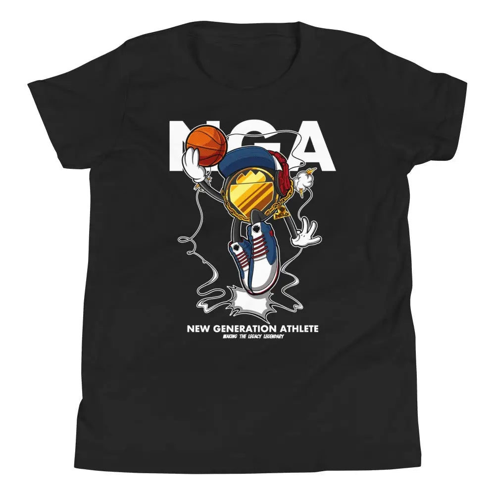 Nga Emblem Kids Urban Graphic Tee - Black / S - T-shirt