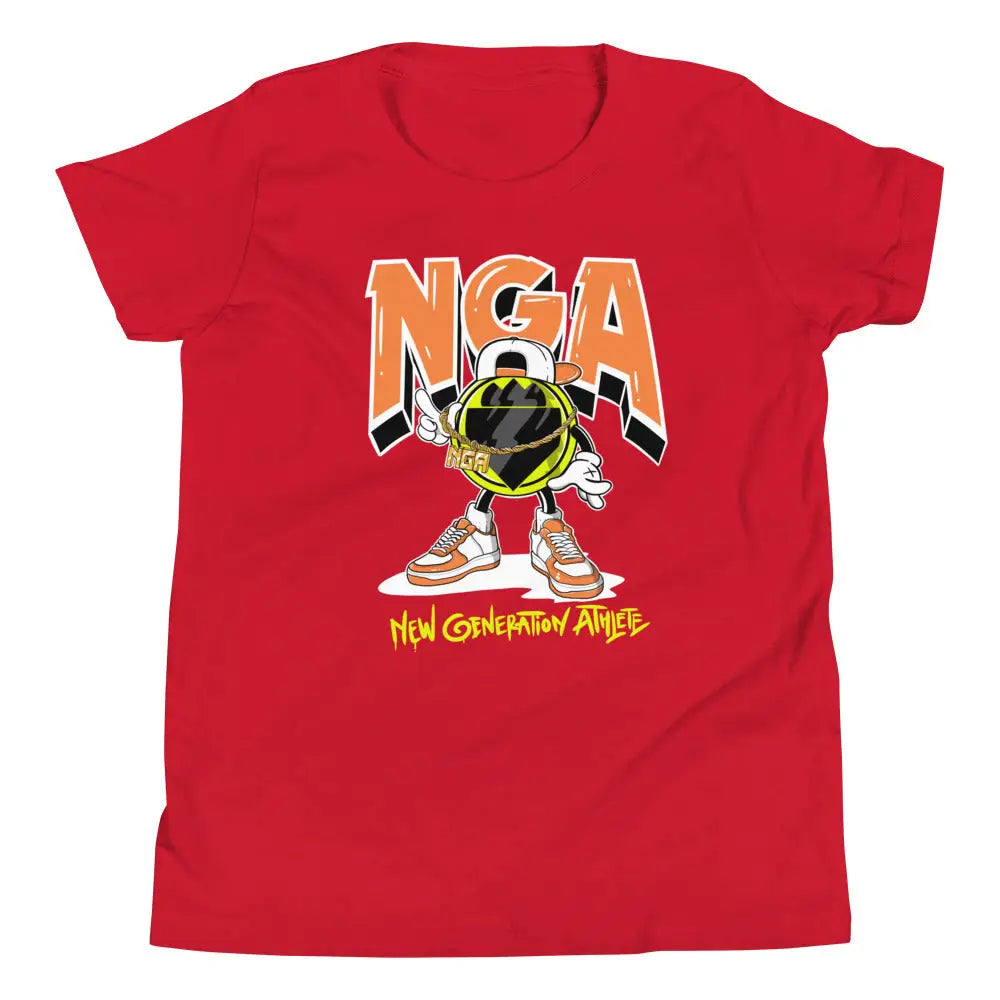 Nga Emblem Kids Urban Graphic Tee - Red / S - T-shirt