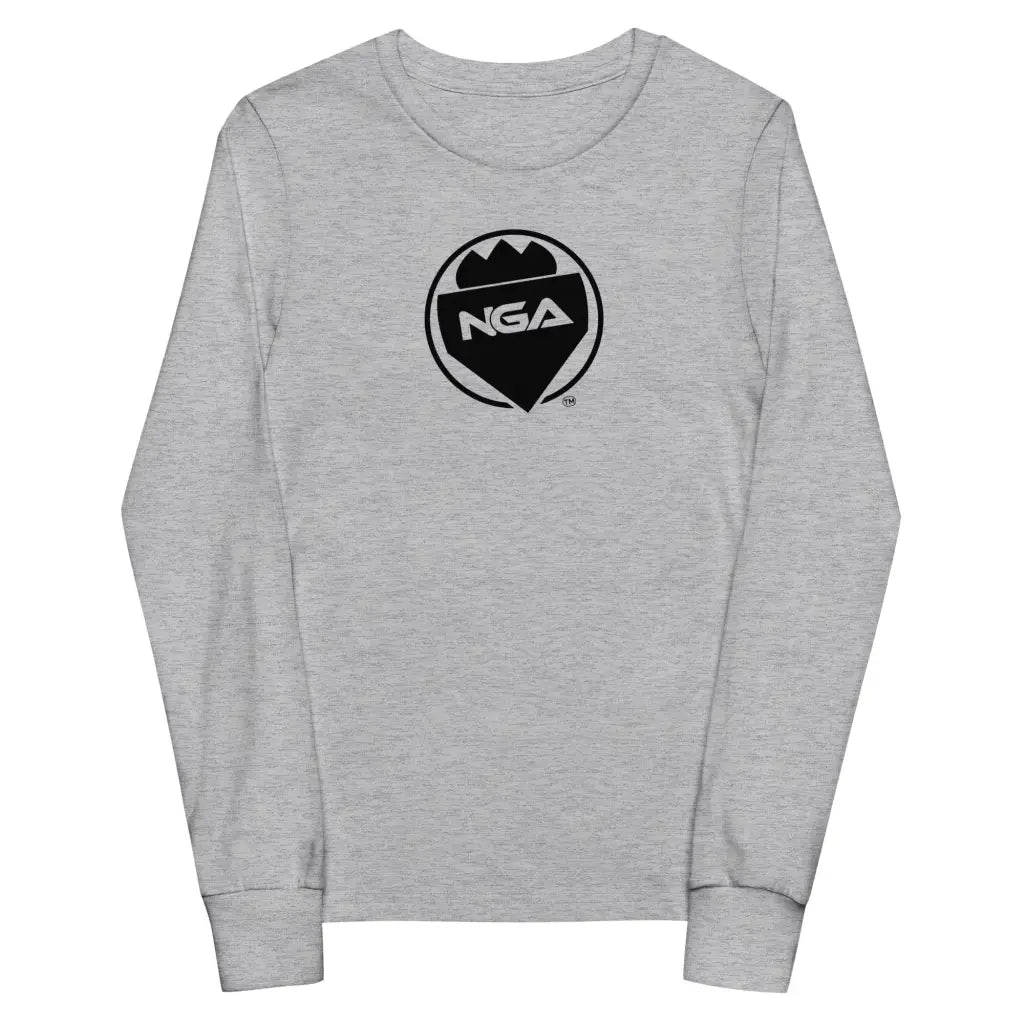 Youth long sleeve tee - Athletic Heather / S