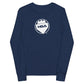 Youth long sleeve tee - Navy / S