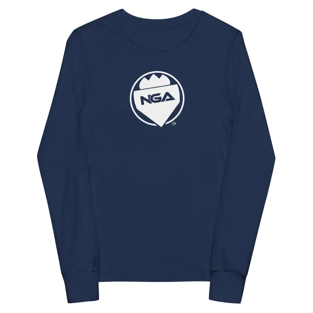 Youth long sleeve tee - Navy / S