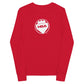 Youth long sleeve tee - Red / S