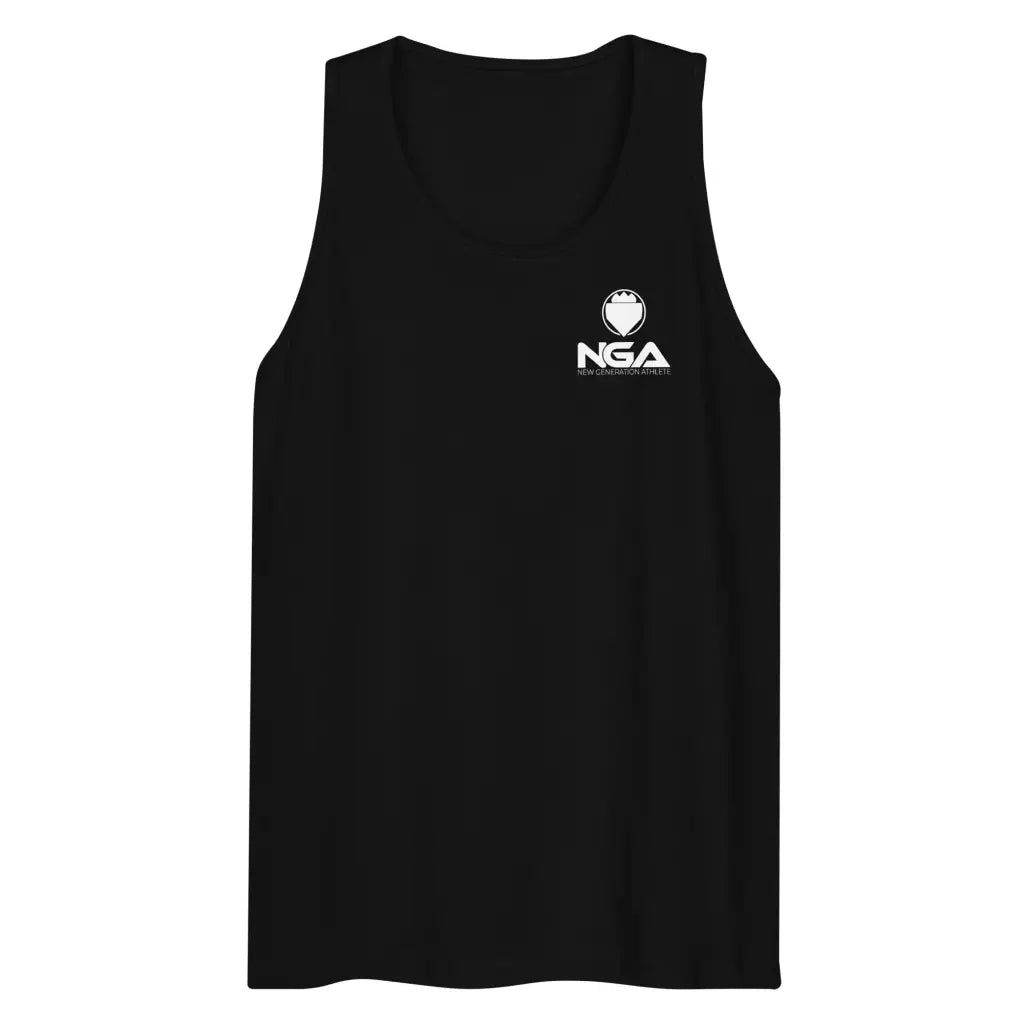 Nga Paragon Relaxed Black Men’s Tank Top (white Logo)