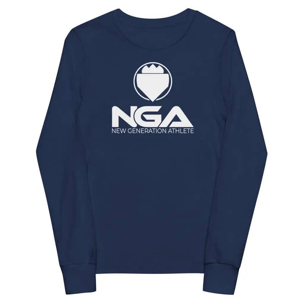 Youth long sleeve tee - Navy / S