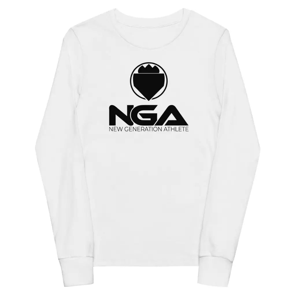 Youth long sleeve tee - White / S