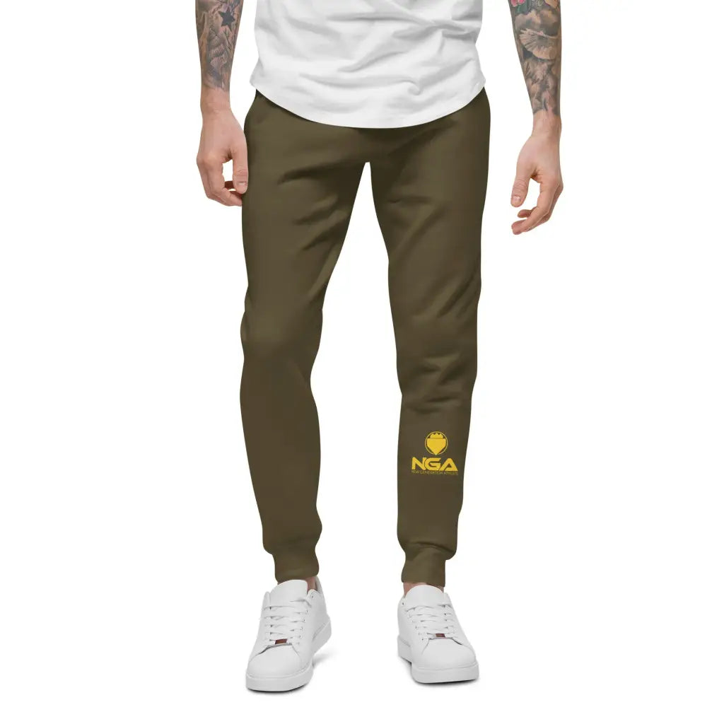 Men’s fleece sweatpants - Military Green / XS - Sweatpants