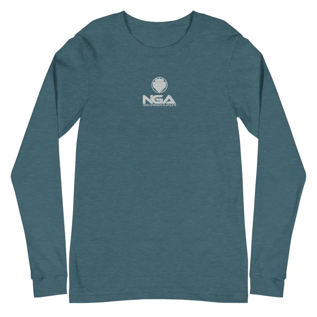 Men’s Long Sleeve Tee - Heather Deep Teal / XS - Long Sleeve