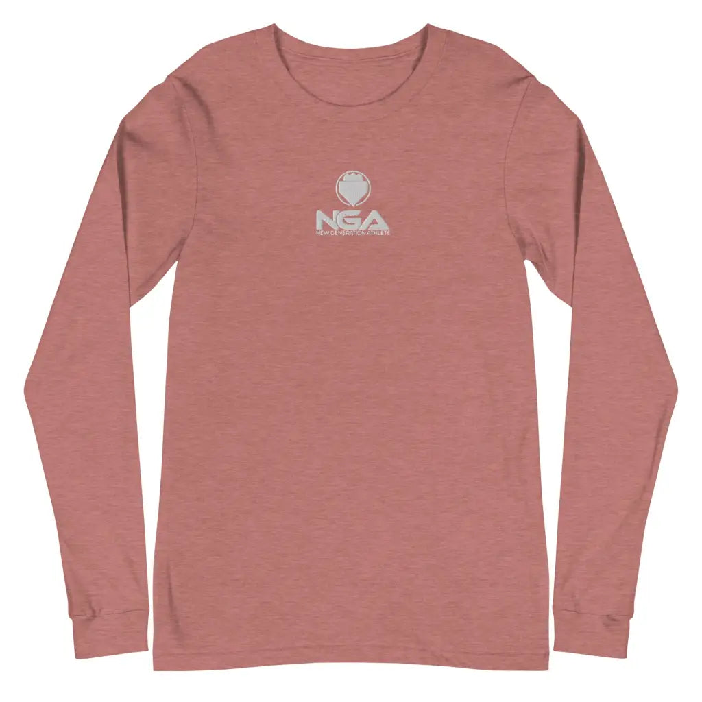 Men’s Long Sleeve Tee - Heather Mauve / XS - Long Sleeve Tee