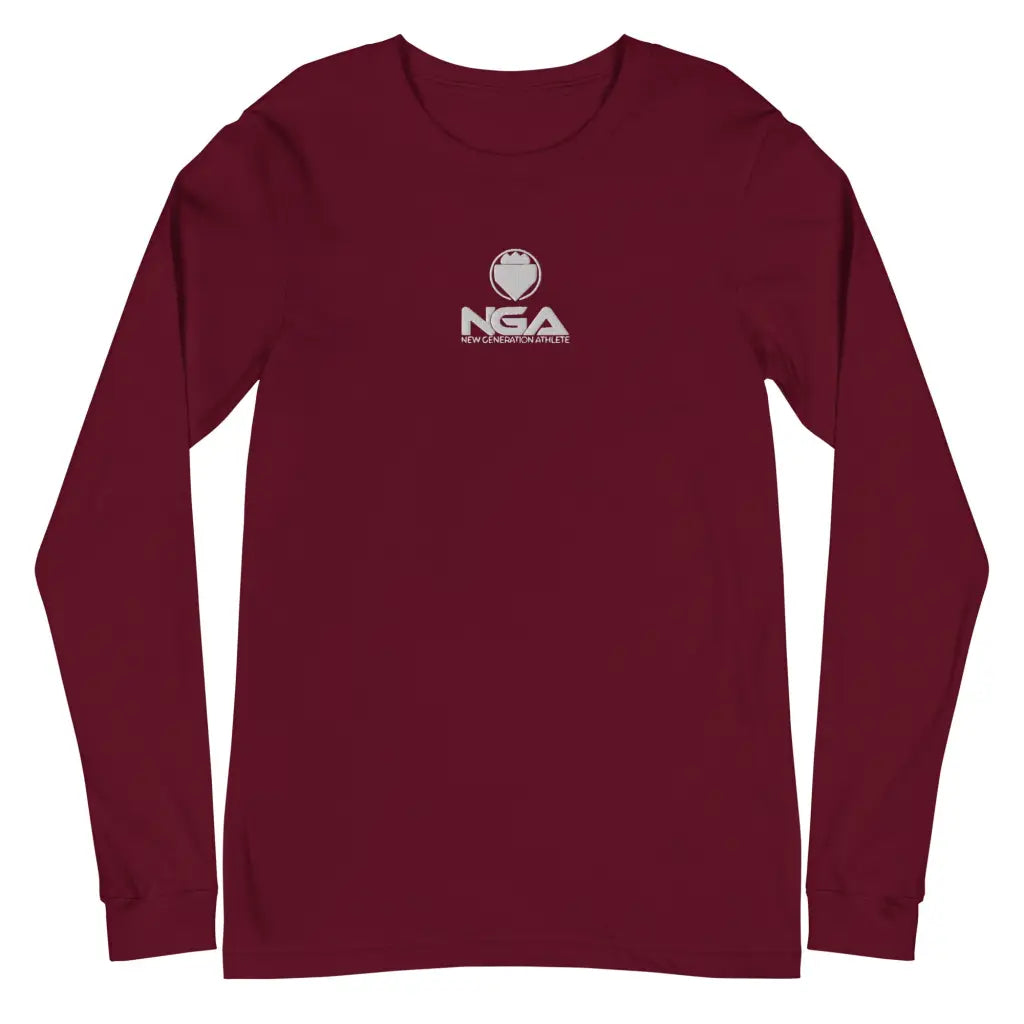 Men’s Long Sleeve Tee - Maroon / XS - Long Sleeve Tee