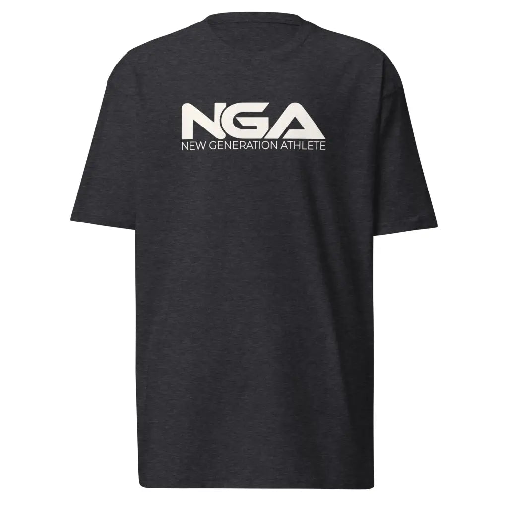 Men’s premium heavyweight tee - Charcoal Heather / S -