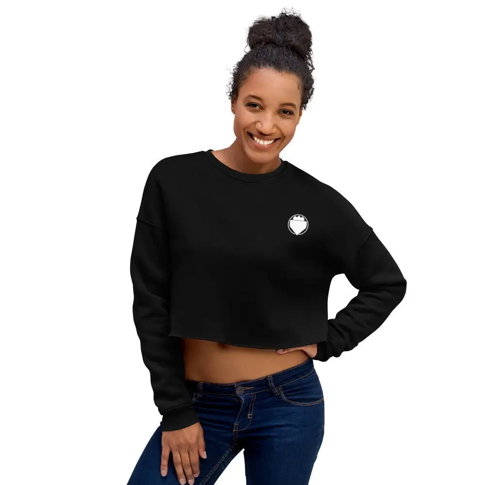 Crop Sweatshirt - Black / S - Crop sweatshirt