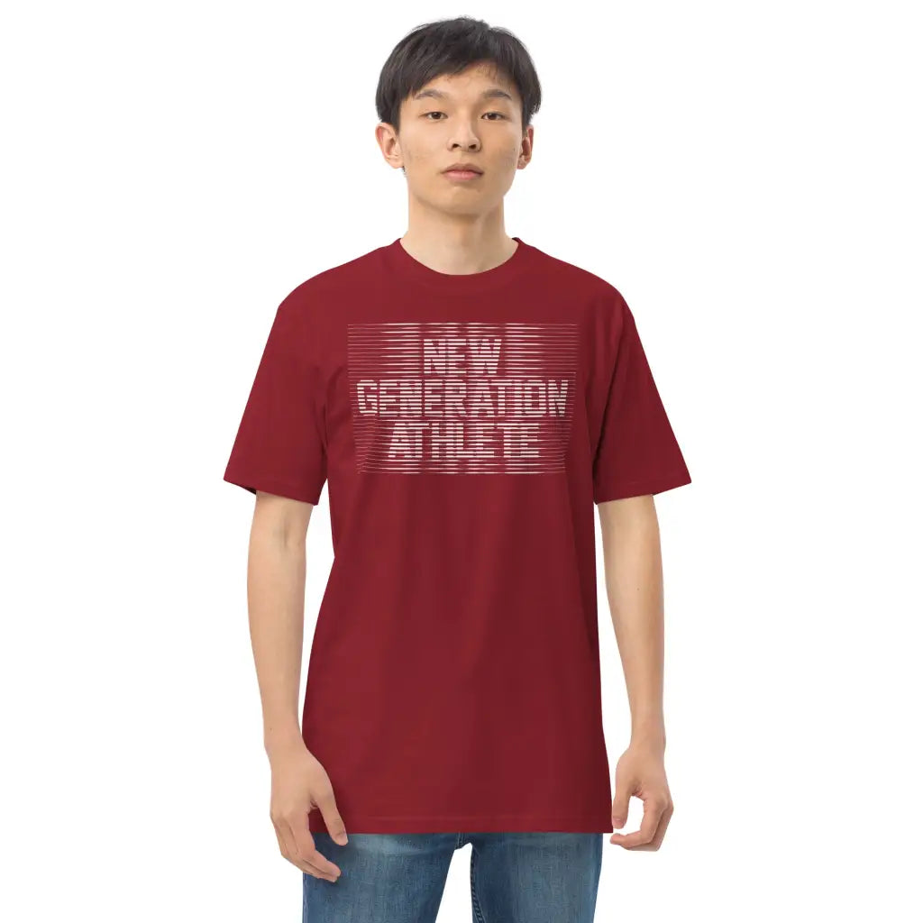Men’s premium heavyweight tee - Brick Red / S - T-shirt