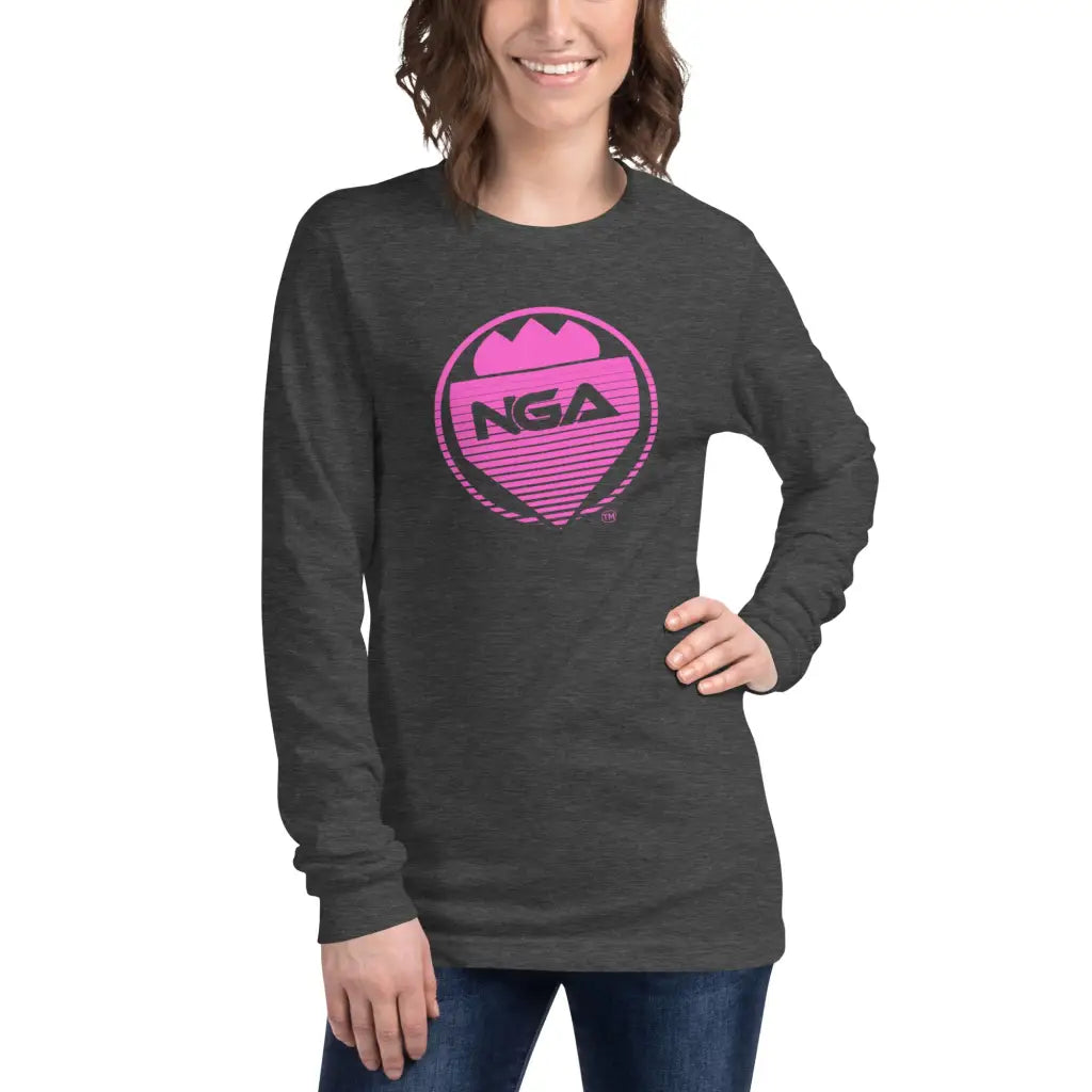 Women’s Long Sleeve Tee - Dark Grey Heather / XS - Long