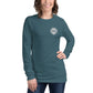 Women’s Long Sleeve Tee - Heather Deep Teal / XS - Long