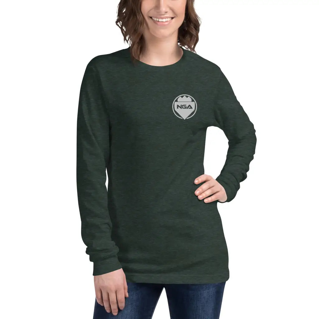 Women’s Long Sleeve Tee - Heather Forest / XS - Long Sleeve