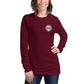 Women’s Long Sleeve Tee - Maroon / XS - Long Sleeve Tee