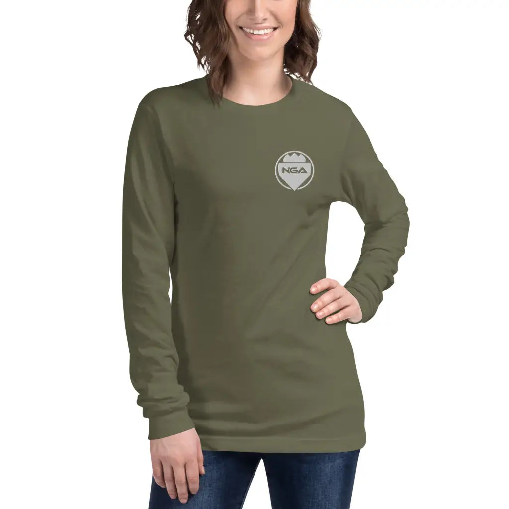Women’s Long Sleeve Tee - Military Green / XS - Long Sleeve
