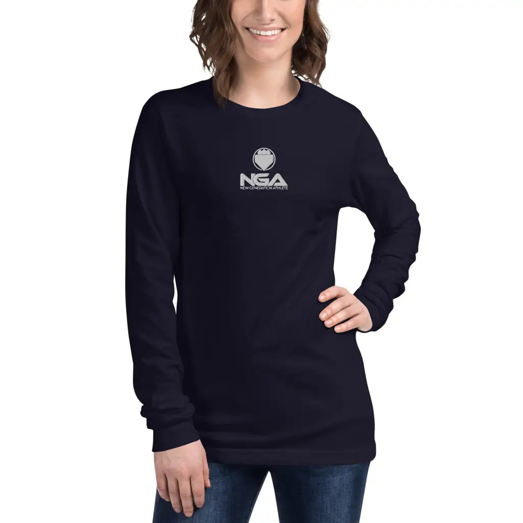 Women’s Long Sleeve Tee - Navy / XS - Long Sleeve Tee