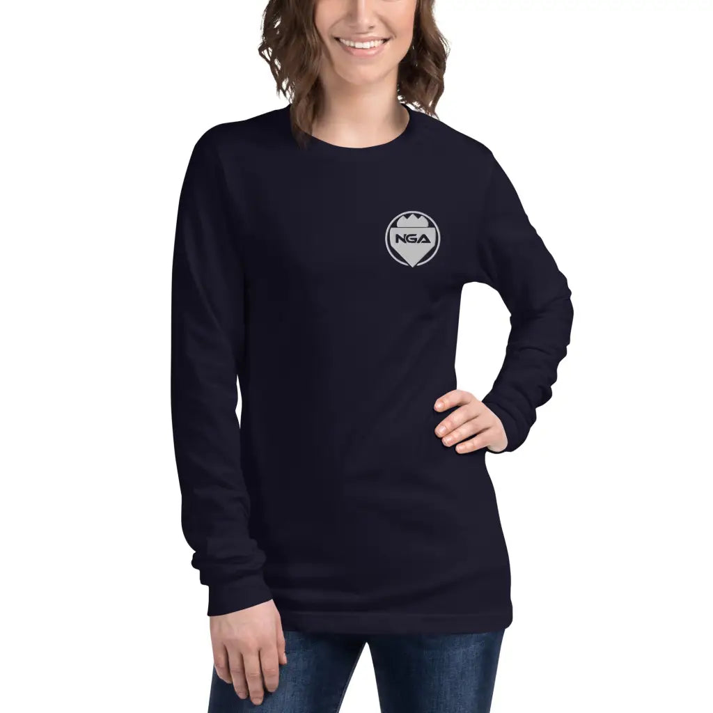 Women’s Long Sleeve Tee - Navy / XS - Long Sleeve Tee