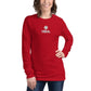 Women’s Long Sleeve Tee - Red / XS - Long Sleeve Tee