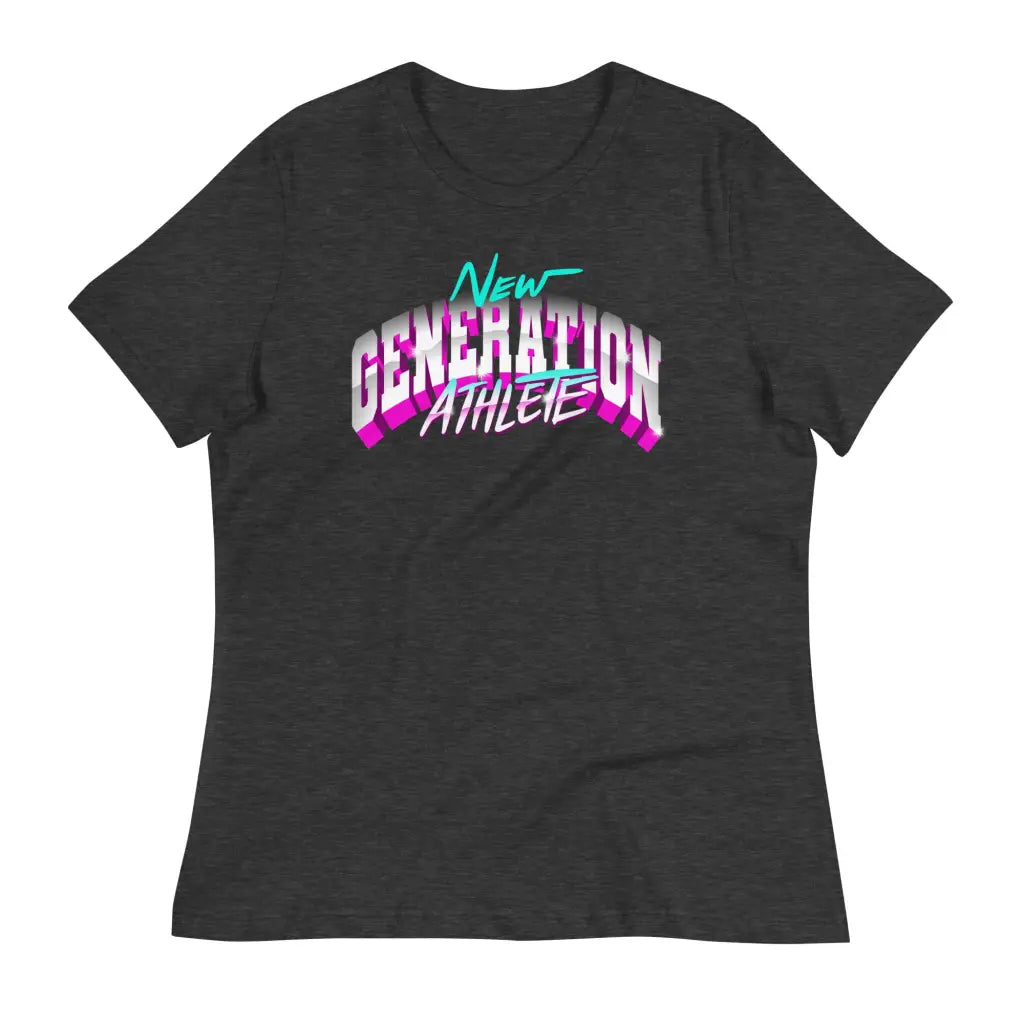 Women’s Relaxed T-shirt - Dark Grey Heather / S - T-shirt