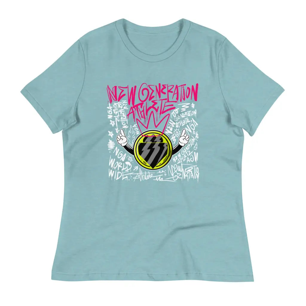 Women’s Relaxed T-shirt - Heather Blue Lagoon / S - T-shirt