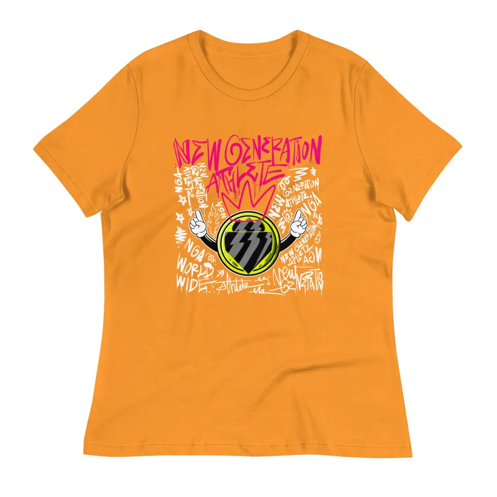 Women’s Relaxed T-shirt - Heather Marmalade / S - T-shirt