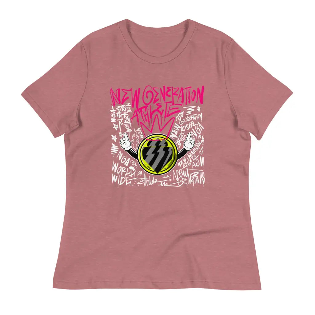 Women’s Relaxed T-shirt - Heather Mauve / S - T-shirt