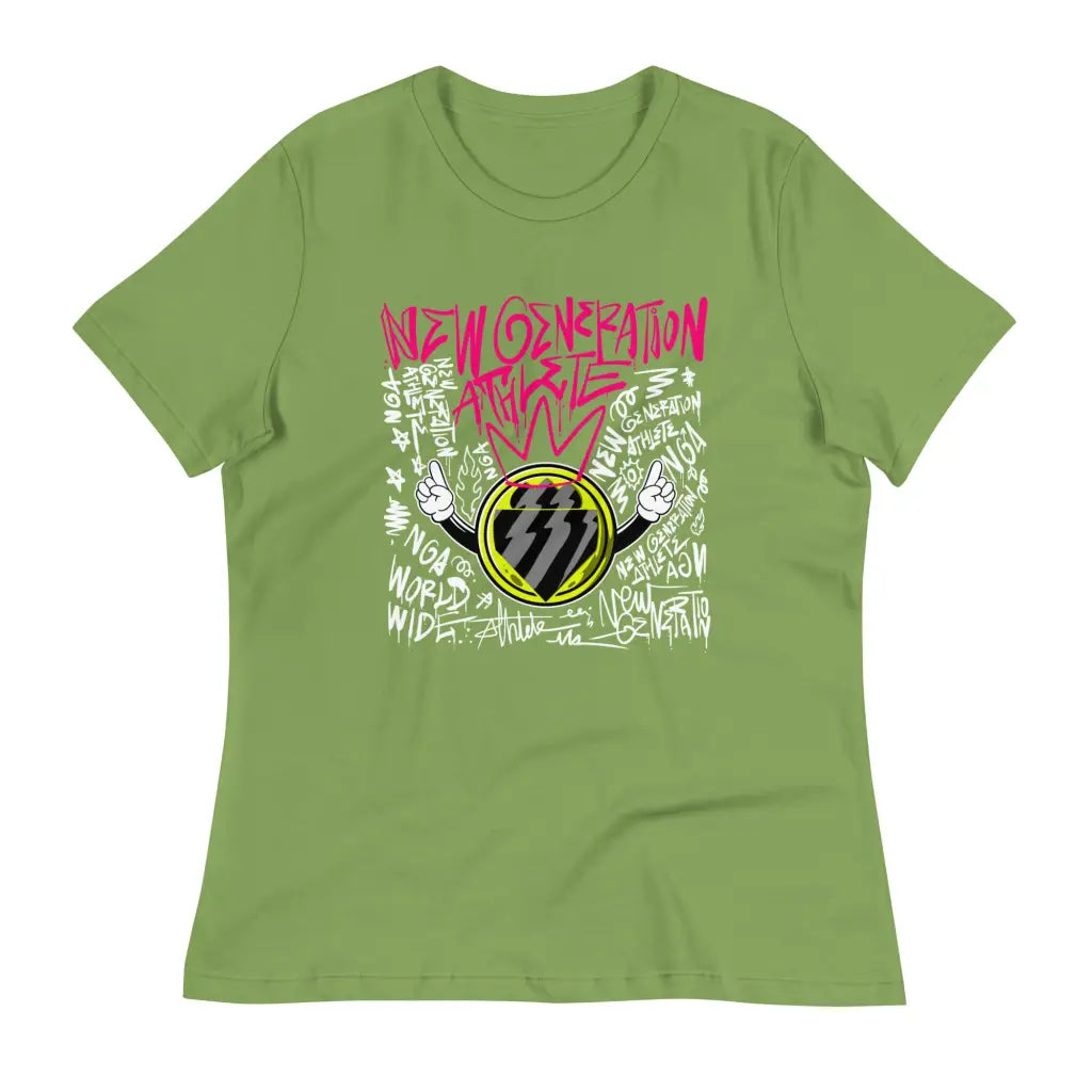 Women’s Relaxed T-shirt - Leaf / S - T-shirt