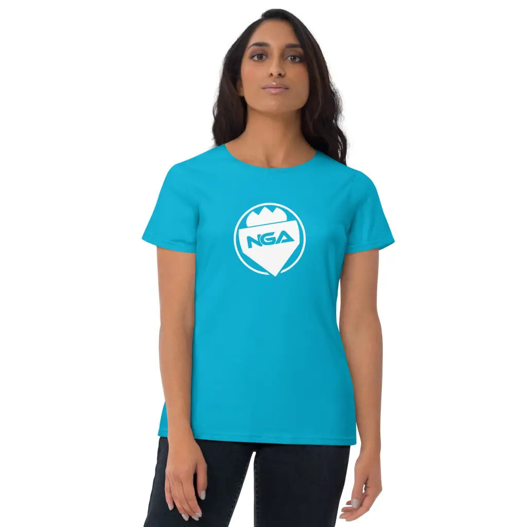 Women’s short sleeve t-shirt - Caribbean Blue / S - T-shirt