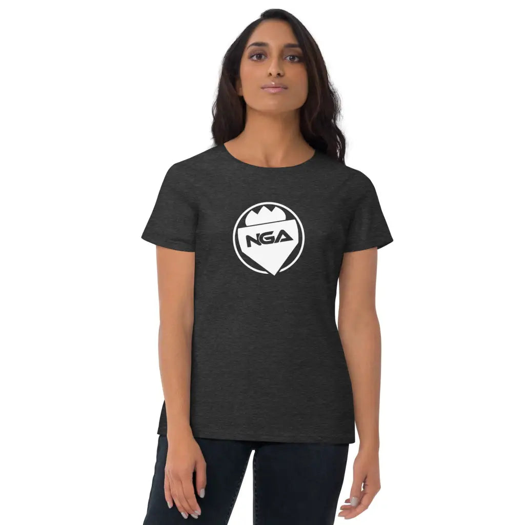 Women’s short sleeve t-shirt - Heather Dark Grey / S -
